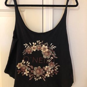 Black and floral uses tank O’Neill brand